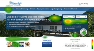 Heatmap BookingMagnet Hotel Website
